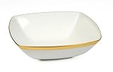 Mikasa Ridge Sq Gold Hostess Bowl