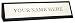 Black Leather Nameplate, Personalization Included