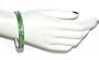Silver Bangle Bracelets Enamelled Painting 2.6 inches (esbn051)