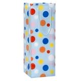 Blue Polka Dot Wine Bags