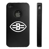 Apple iPhone 4 4S 4G Black Aluminum & Silicone Case Cleveland Browns