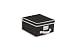 Kennedy Home Collection 5170 Medium Size Collapsible Storage Box, Black/Cream