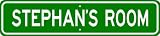 STEPHAN ROOM SIGN - Personalized Gift Boy or Girl, Aluminum