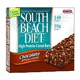 South Beach Diet Cereal Bars High Protein Chocolate 6oz 5 Bars Box by South Beach Diet