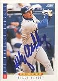 Billy Ashley, Los Angeles Dodgers, 1993 Score Prospect Autographed Card