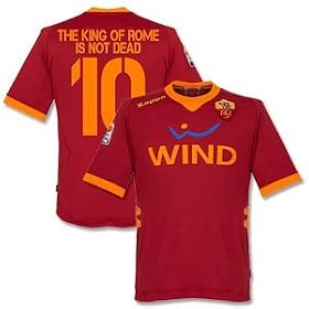 11-12 AS Roma Home Jersey + The King Of Rome Is Not Dead 10