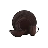 Sasaki Dynasty Terracotta 4-Piece Place Setting, Service for 1