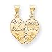 14k Big Sister/Little Sister Break-apart Charm