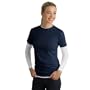 Sport-Tek Ladies Long Sleeve Double Layer T-Shirt, True Navy/White, Small