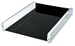Wedo 0608001 Briefablage Acryl glasklar. A4 Exclusiv, schwarz