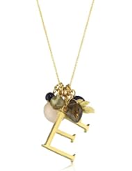 David Aubrey "Alphabet Cluster" Alphabet E Cluster Necklace