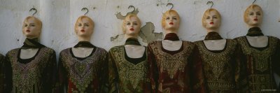 Group of Mannequins in a Market Stall, Tripoli, Libya Giclee Poster Print by Panoramic Images , 24x8