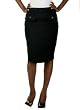 Womens Tab Waist Pencil Skirt