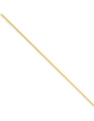 .8mm, 14 Karat Yellow Gold, Spiga Chain - 9 inch