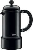 Bodum Chambord Aluminum Stovetop Espresso Maker, 6-Ounce, Black | Bodum Stovetop Espresso Pots