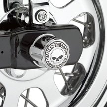 The Willie G.® Skull Collection - Rear Axle Nut Cover Kit