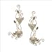Gold Iron garland Reversed Sconce Votive Decorative Metal Leaves Décor