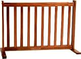 20 All Wood Large Free Standing Pet Gate - Cherry Stain - Made in the USA