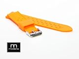 20mm Orange MODENA Tropic Rubber watch band strap for Divers
