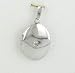 Sterling Silver Oval Locket with Diamond