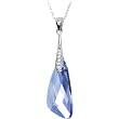 Handcrafted Aqua Galactic Glamour Pendant Necklace MADE WITH SWAROVSKI ELEMENTS
