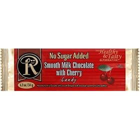 No Sugar Added Milk Chocolate with Cherry Bar - Low Carb Chocolate From Ross Chocolates
