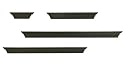 Nexxt by Linea 4 Piece Ledge Set, Black
