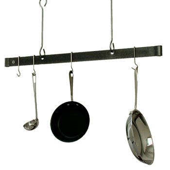 Enclume PR18-60-HS 60-Inch Offset Bar Premier Ceiling Rack, Hammered Steel