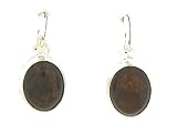 Sterling Silver Cherry Amber Earrings