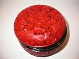 Cinnabar Powder Box - Red & Black - B00076O40O
