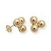 Jewelry : 14kt Yellow Gold Triple Large 6mm Ball Stud Earrings, HypoAllergenic