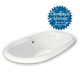 American Bath Factory B5-5700-BX-LH Manchester Champagne Drop-In Bathtub, Bisque, Left Blower