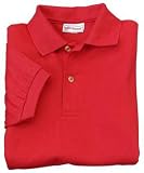 NEW Hanes StayClean - Youth 56-Ounce Jersey Knit Sport Shirt Deep Red-M