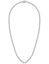 13.50 CT F/VS-1 Round Natural Diamond Necklaces set in 14K White Gold