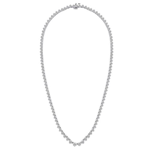 13.50 CT F/VS-1 Round Natural Diamond Necklaces 