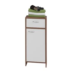 FMD 901-002 Kommode Madrid 2 B/H/T ca. 32,5 x 79 x 33 cm zwetschge/wei�