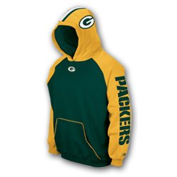 Green Bay Packers Reebok Youth NFL Hooded Sweatshirts - Helmet Hood