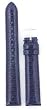 Watchband Genuine Lizard Navy Blue 18mm