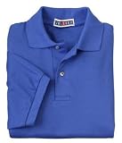 NEW JERZEES 65-Ounce Pique Knit Sport Shirt True Royal-2XL