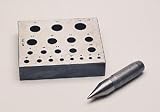 BEZEL BLOCKS and PUNCHES - Round, 28 degrees w/ 20 Holes, 5 - 20mm