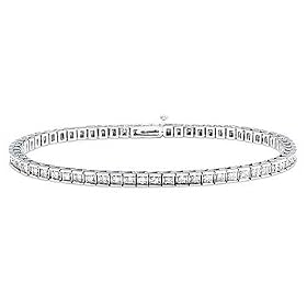Ladies 1ct Diamond Tennis Bracelet by Sunset Collection