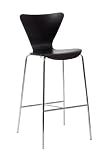 ITALMODERN Tendy-B Bar Chair, Wenge, Set of 2