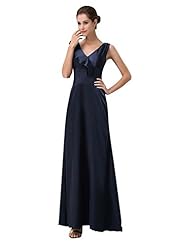 V-neck Ankle Length Cocktail  Lace Sleeveless Satin Evening Dress/Bridesmaid Dress/Prom Dress/Wedding Party Dress  With Ruffles