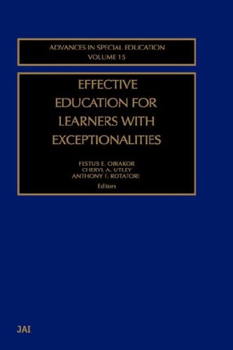 Books: Effective Education for Learners with Exceptionalities  Advances in Special Education   Advances in Special Education 