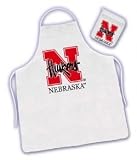 Nebraska Cornhuskers Tailgate Barbecue (BBQ) Grilling Apron/Mitt Set NCAA