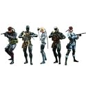 Metal Gear Solid 20th Anniversary 7" Figures - Set of 5 (All version Snake & Raiden)