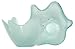 Recycled Art Glass Small White Wave Rim Dip Bowl 6"D, 4"H - Set / 2