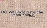 Our Vet Drives a Porsche.... Funny Indoor Outdoor Doormat