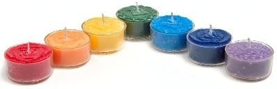 Gift set of 7 Chakra Aroma Tea Light Candles in Giftbox