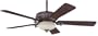 Hunter Fan 25903 52-Inch Villa Ceiling Fan, Egyptian Bronze and Brushed Cocoa